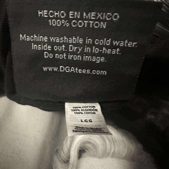 DGA EUC men's size large black infamous Marilyn Monroe short sleeve tee shirt - Picture 4 of 4